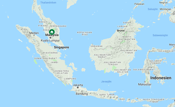 Malaysia på kartan