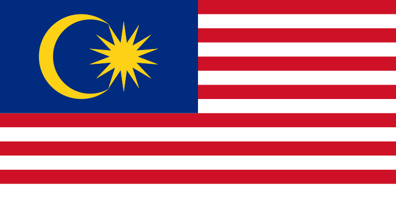 Så här ser Malaysias flagga ut